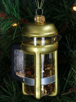 Kersten Weihnachtsschmuck<Baumschmuck "French Press" in Gold - (H)11 cm