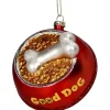 Kersten Weihnachtsschmuck<Baumschmuck "Good Dog" in Rot - (H)11 cm