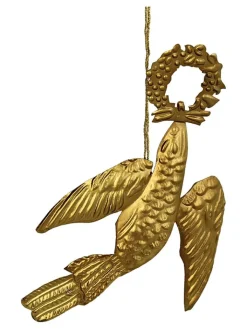 Kersten Weihnachtsschmuck<Baumschmuck "Hanging Bird" in Gold - (H)21 cm
