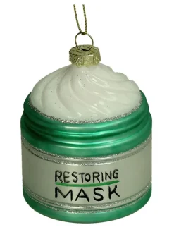 Kersten Weihnachtsschmuck<Baumschmuck "Restoring Mask" in Grün - (H)8 cm