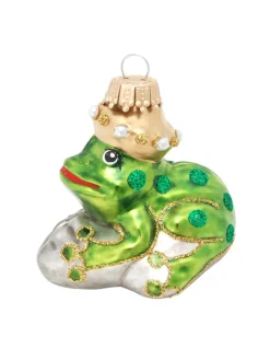 Krebs Glas Lauscha Weihnachtsschmuck<Baumschmuck-Glasornament in Grün
