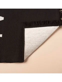 BELLA MAISON Teppiche & Fußmatten<Baumwoll-Teppich "Home" in Schwarz