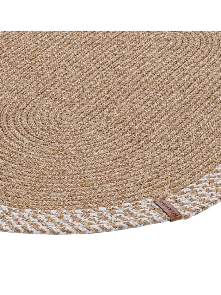 ABERTO DESIGN Teppiche & Fußmatten<Baumwoll-Teppich in Beige