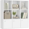 Songmics Regale & Schränke<Bücherregal in Weiß - (B)97,5 x (H)97,5 x (T)29 cm