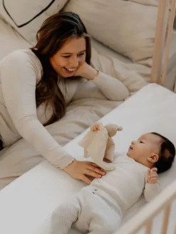 Sämann Babymöbel<Beistellbett Matratze Cloud Air Rollen & Umbauseite - natur - Dreamy 4 in 1 Bett