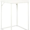 THE HOME DECO FACTORY Tische<Beistelltisch "Abbott" in Weiß - (B)45 x (H)77 x (T)45 cm