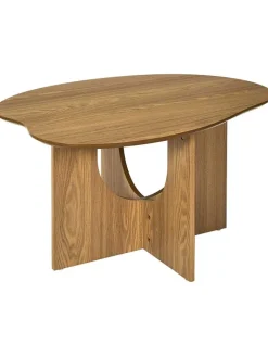Rétro Chic Tische<Beistelltisch "Calypso" in Hellbraun - (B)80 x (H)43 x (T)60 cm
