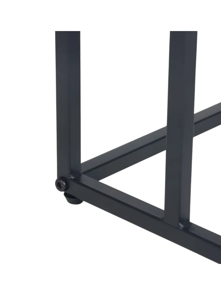 relaxdays Tische<Beistelltisch in Schwarz - (B)40 x (H)60 x (T)30 cm