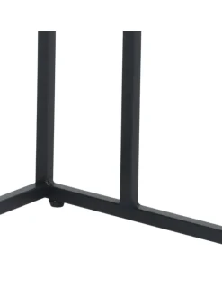 relaxdays Tische<Beistelltisch in Schwarz - (B)50 x (H)64 x (T)35 cm