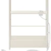 Songmics Tische<Beistelltisch in Weiß - (B)45 x (H)58 x (T)18 cm