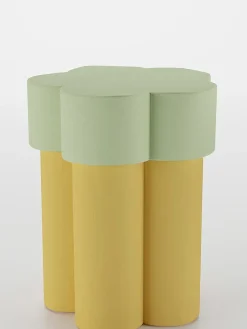 Potiron Paris Tische<Beistelltisch "Magnolia" in Gelb/ Mint - (H)49 x Ø 39 cm