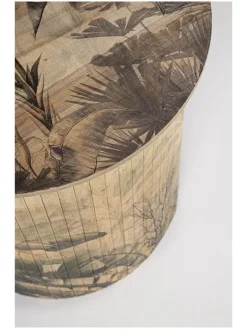 Bizzotto Tische<Beistelltisch ''Nariko'' in Creme/ Schwarz - (H)40 x Ø 40 cm