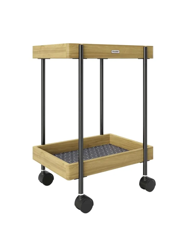 Playboy Tische<Beistelltisch/ Servierwagen "NANCY" in Bambus - (B)46 x (H)57 x (T)30 cm