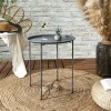 Garden Spirit Tische<Beistelltisch "Sienna" in Grau - (H)50 x Ø 47 cm