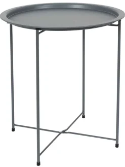 Garden Spirit Tische<Beistelltisch "Sienna" in Grau - (H)50 x Ø 47 cm