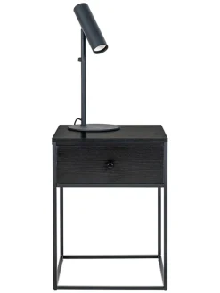 House Nordic Tische<Beistelltisch "Vita" in Schwarz - (B)55 x (H)40 x (T)40 cm