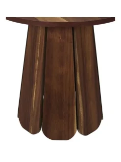 Rétro Chic Tische<Beistelltisch "Will" in Braun - (H)45 x Ø 45 cm