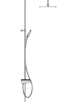 Schütte Badaccessoires<Überkopfbrauseset "Blueperl" in Chrom/ Schwarz