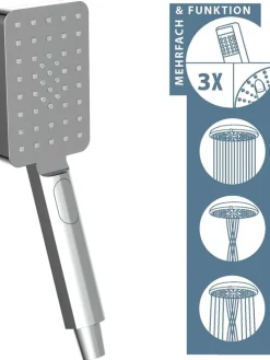 Schütte Badaccessoires<Überkopfbrauseset "Silver Rain" in Chrom