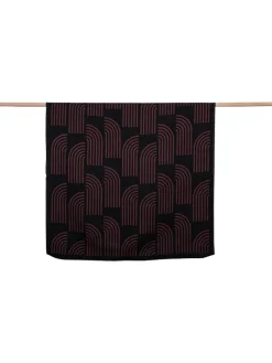 David Fussenegger Wohndecken & Plaids<Überwurf "Nova" in Schwarz/ Rot
