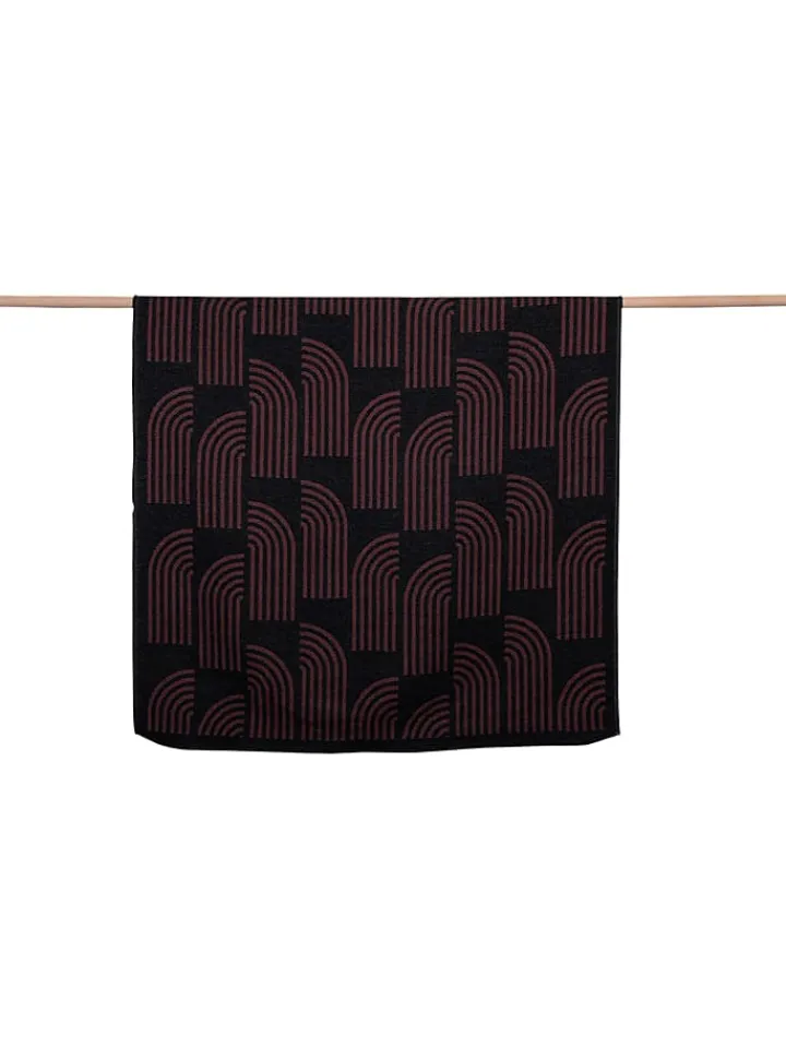 David Fussenegger Wohndecken & Plaids<Überwurf "Nova" in Schwarz/ Rot