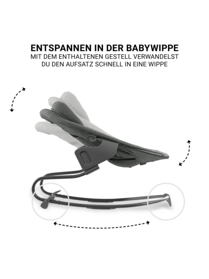 Hauck Babymöbel<Beta Plus Dark Grey 5-tlg. Newborn Set - in grau