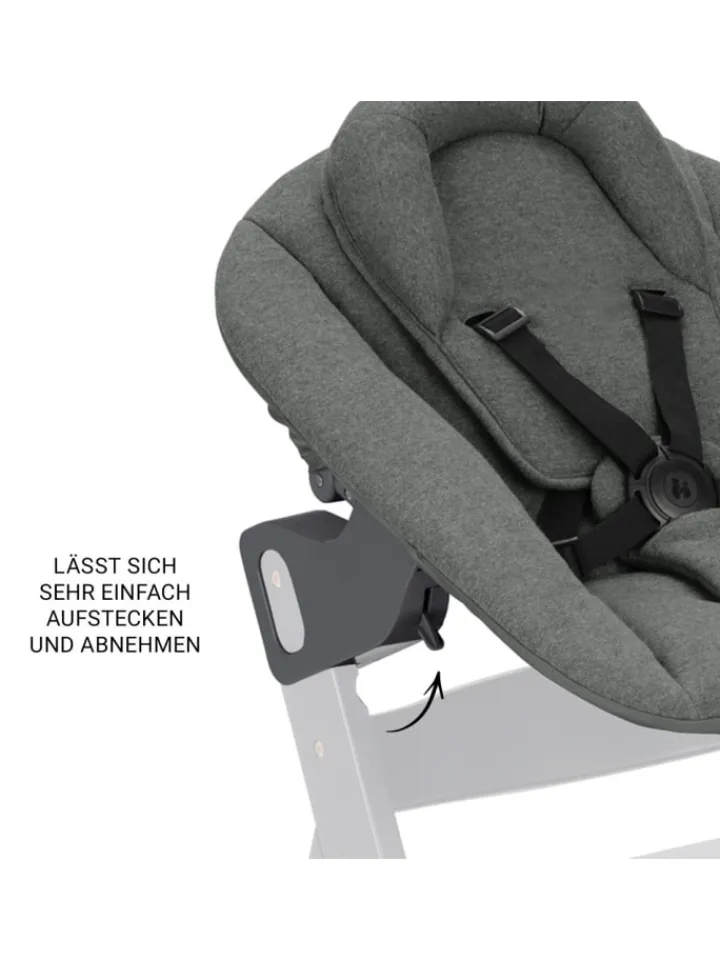 Hauck Babymöbel<Beta Plus Dark Grey 5-tlg. Newborn Set - in grau