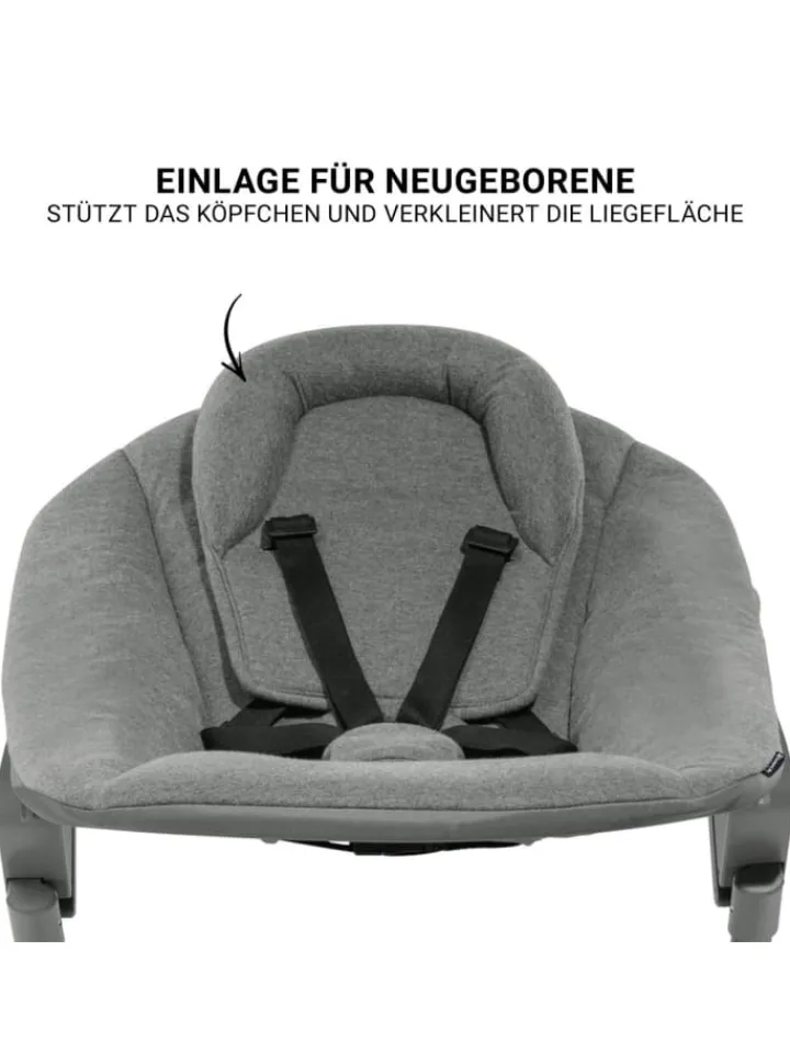 Hauck Babymöbel<Beta Plus Dark Grey 5-tlg. Newborn Set - in grau