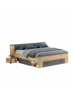 ebuy24 Betten & Matratzen<Bett Follow Eiche 230 x 203 cm