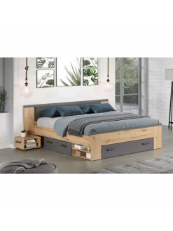 ebuy24 Betten & Matratzen<Bett Follow Eiche 230 x 203 cm