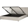 Beliani Betten & Matratzen<Bettgestell LAVAUR in Beige - (W) 203 x (H) 100 x (L) 220 cm