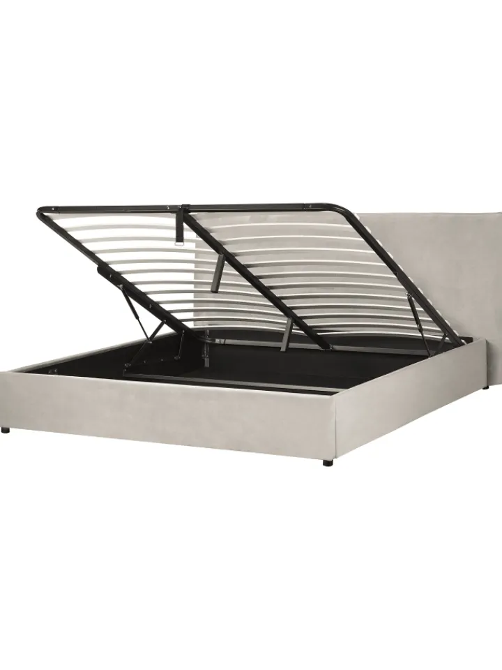 Beliani Betten & Matratzen<Bettgestell LAVAUR in Beige - (W) 203 x (H) 100 x (L) 220 cm