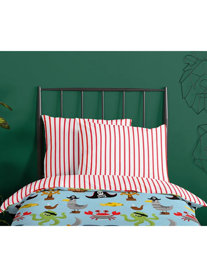 Good Morning Kindermöbel<Bettwäsche-Set "Caribbean" in Mint/ Rot
