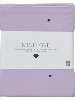 Design Letters Kindermöbel<Bettwäsche-Set "Mini Favourite" in Lila - (L)100 x (B)70 cm