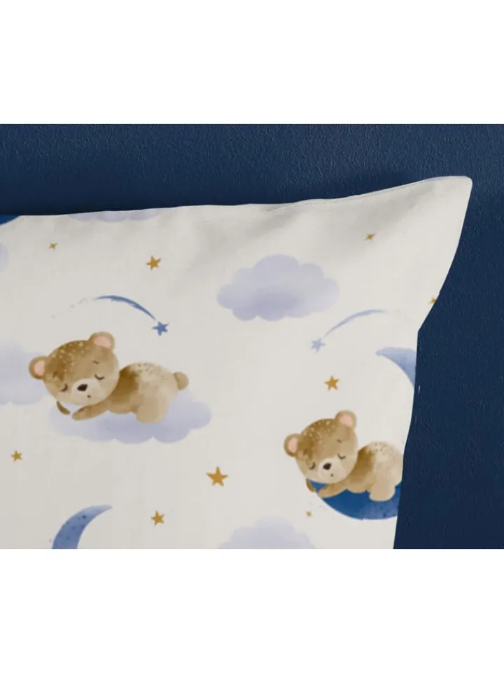Good Morning Kindermöbel<Bettwäsche-Set "Sleeping" in Creme/ Dunkelblau
