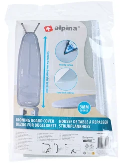 Alpina Weitere Haushaltshelfer<Bügelbrettbezug in Grau - (L)118 x (B)35,5 cm