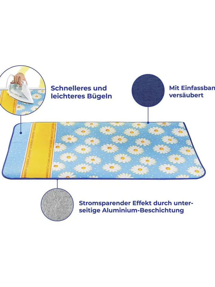Wenko Weitere Haushaltshelfer<Bügeldecke "Maximex" in Hellblau - (L)100 x (B)65 cm