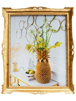 Kare Wanddekoration<Bilderrahmen "Antique" in Gold - (B)25 x (H)30 cm