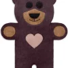Leschi Wärmflaschen & -Kissen<Bio-Körnerkissen "Bär Teddy" in Lila - (L)40 x (B)4 x (H)14 cm