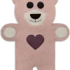 Leschi Wärmflaschen & -Kissen<Bio-Körnerkissen "Bär Teddy" in Rosa - (L)40 x (B)4 x (H)14 cm