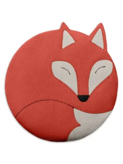 Leschi Wärmflaschen & -Kissen<Bio-Körnerkissen für Bauch und Rücken "Fuchs Luca" in Rot - (B)25 x (H)25 cm