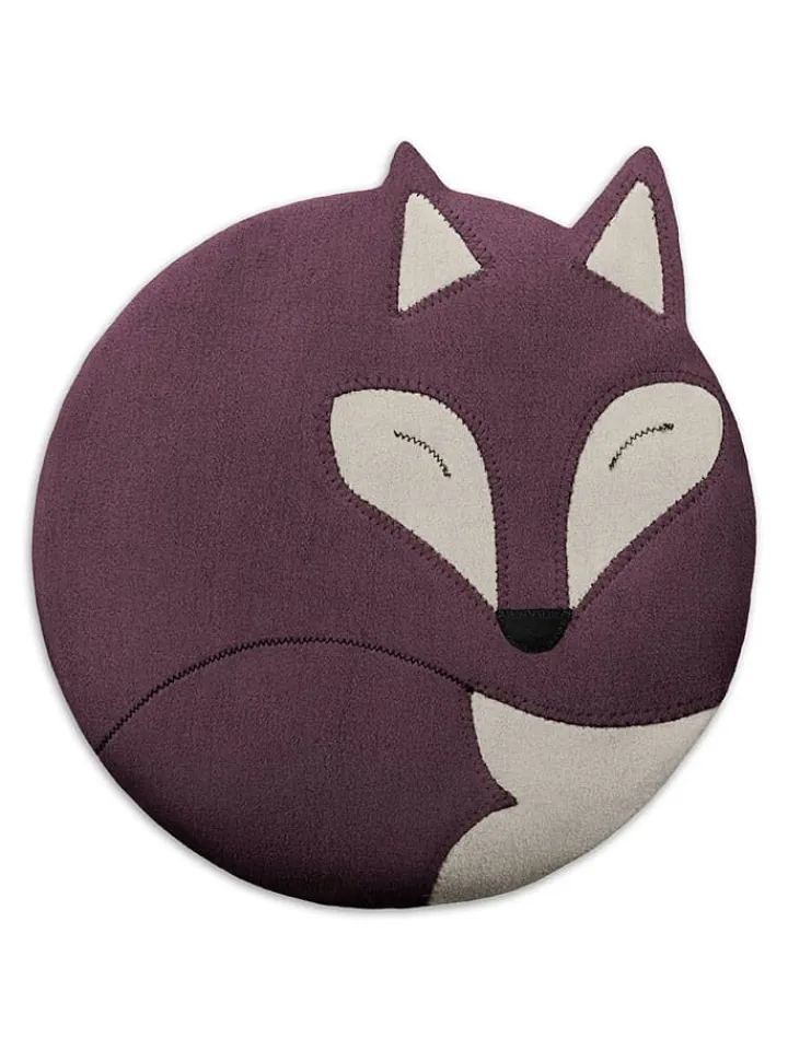 Leschi Wärmflaschen & -Kissen<Bio-Körnerkissen für Bauch und Rücken "Fuchs Luca" in Lila - (B)25 x (H)25 cm