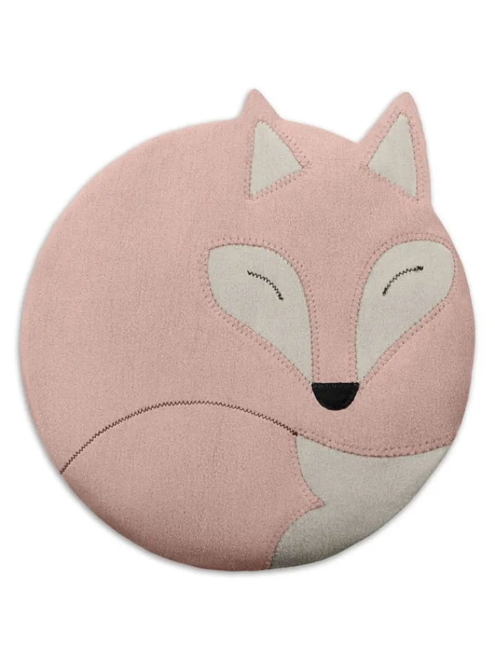 Leschi Wärmflaschen & -Kissen<Bio-Körnerkissen für Bauch und Rücken "Fuchs Luca" in Rosa - (B)25 x (H)25 cm