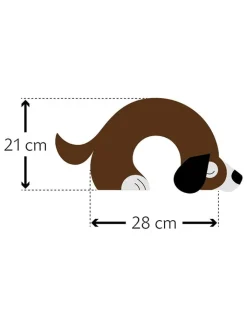 Leschi Wärmflaschen & -Kissen<Bio-Körnerkissen für Nacken & Schultern "Hund Bobby" in Hellbraun - (H)10 cm
