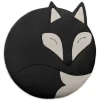 Leschi Wärmflaschen & -Kissen<Bio-Körnerkissen "Fuchs Luca" in Schwarz - (B)25 x (H)25 cm