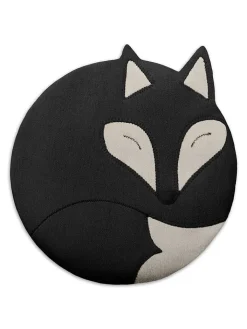 Leschi Wärmflaschen & -Kissen<Bio-Körnerkissen "Fuchs Luca" in Schwarz - (B)25 x (H)25 cm