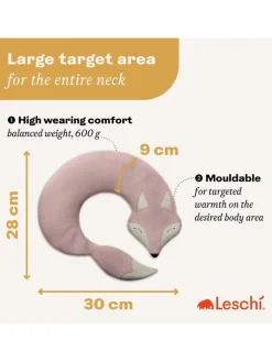 Leschi Wärmflaschen & -Kissen<Bio-Körnerkissen "Fuchs Noah" in Rosa - (L)50 x (B)4 x (H)10 cm