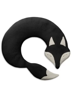 Leschi Wärmflaschen & -Kissen<Bio-Körnerkissen "Fuchs Noah" in Schwarz - (L)50 x (B)4 x (H)10 cm