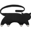 Leschi Kindermöbel|Wärmflaschen & -Kissen<Bio-Körnerkissen "Katze Coco" in Schwarz - (L)40 x (B)4 x (H)14 cm