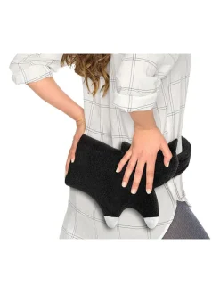 Leschi Kindermöbel|Wärmflaschen & -Kissen<Bio-Körnerkissen "Katze Coco" in Schwarz - (L)40 x (B)4 x (H)14 cm